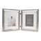 Expressions™ 2 Opening 5" x 7" Silver Hinged Frame with Mat by Studio Décor®